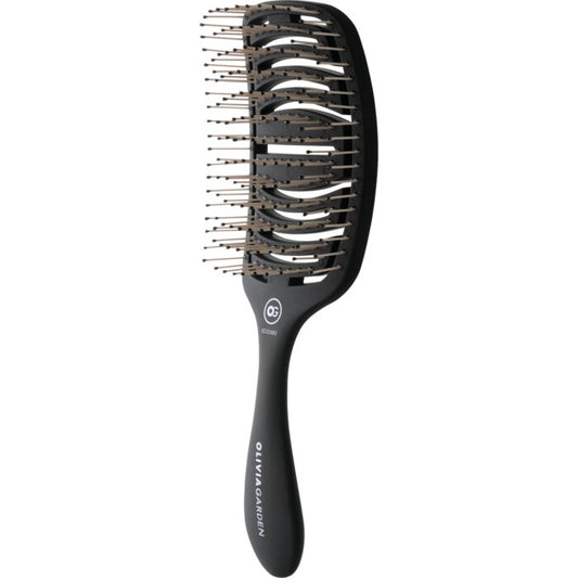 Essential Care Flex Thick Hair Bristles Matt Black,