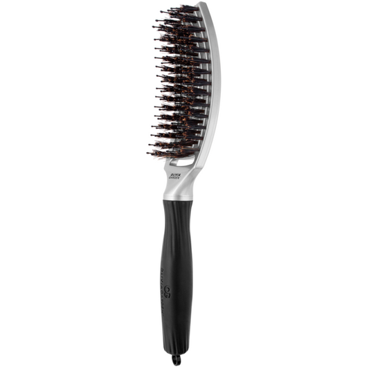 Fingerbrush Combo Medium Trinity Silber, 6-reihig,